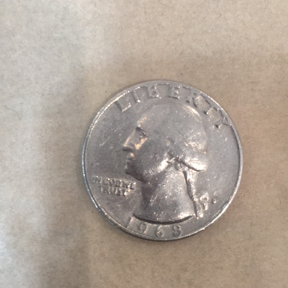 1968 d quarter coin